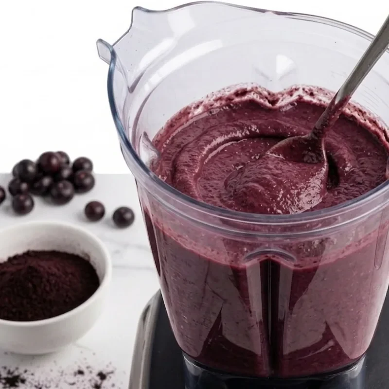 Freeze-dried açaí powder texture